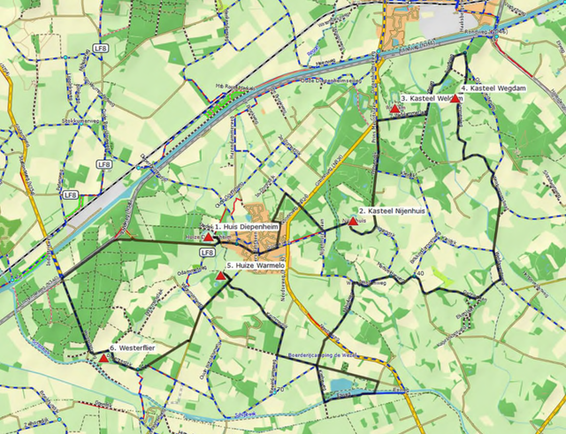 6 kastelen route