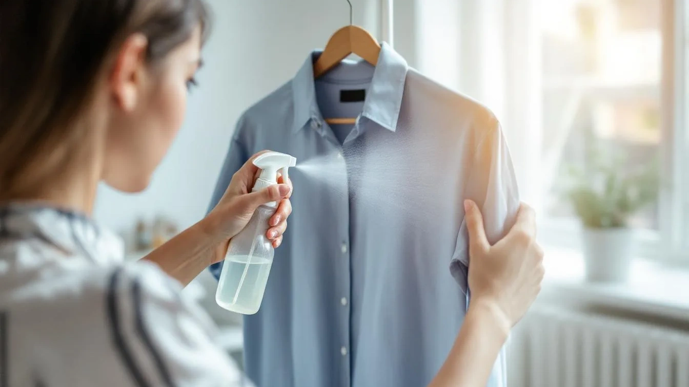 De ‘strijkijzer-vervanger’: hoe je met een plantenspuit en azijn kreukels uit kleding verwijdert zonder hitte