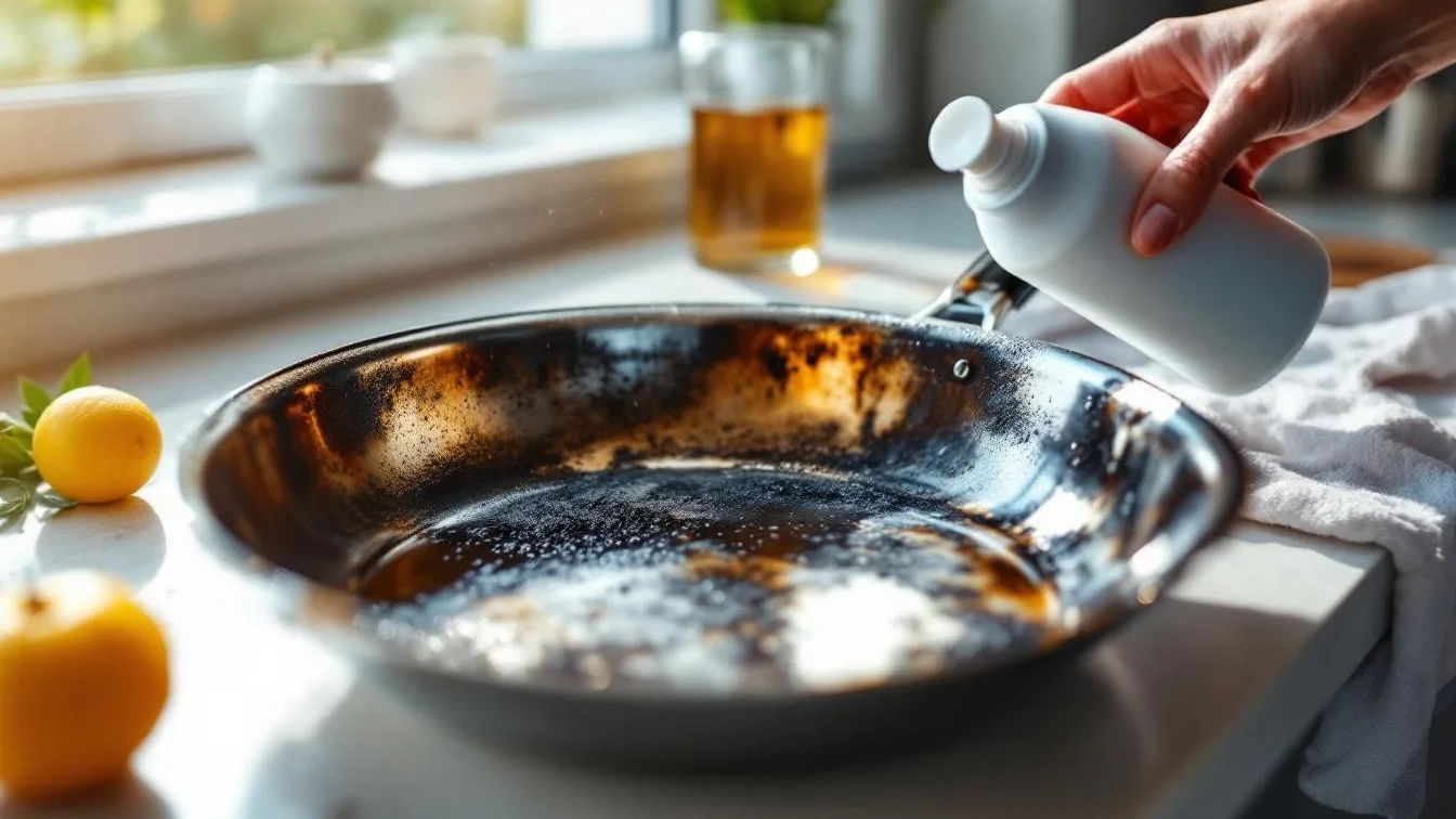 Geen schrobben meer: zo krijgt een aangebrande roestvrijstalen pan weer zijn glans terug
