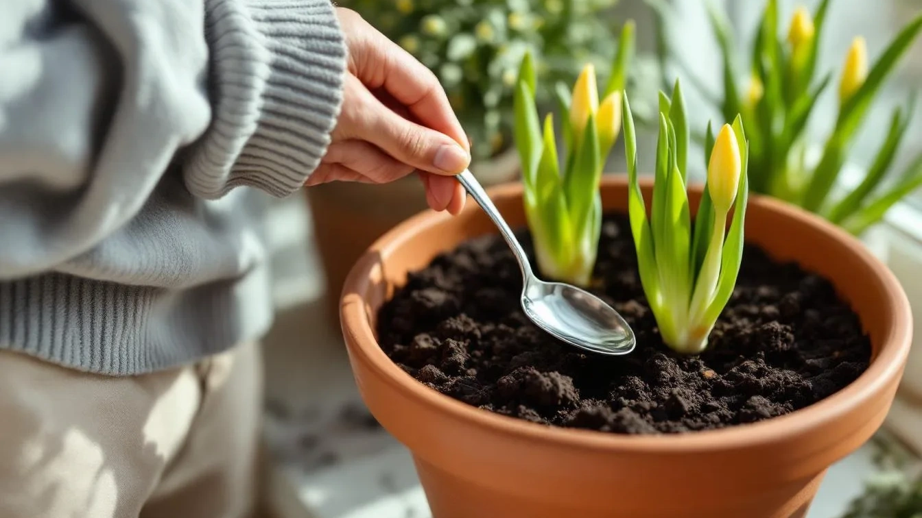 Het ‘lepel-geheim’: waarom een zilveren lepel in je bloempot de bloei van je voorjaarsbloeiers verdubbelt